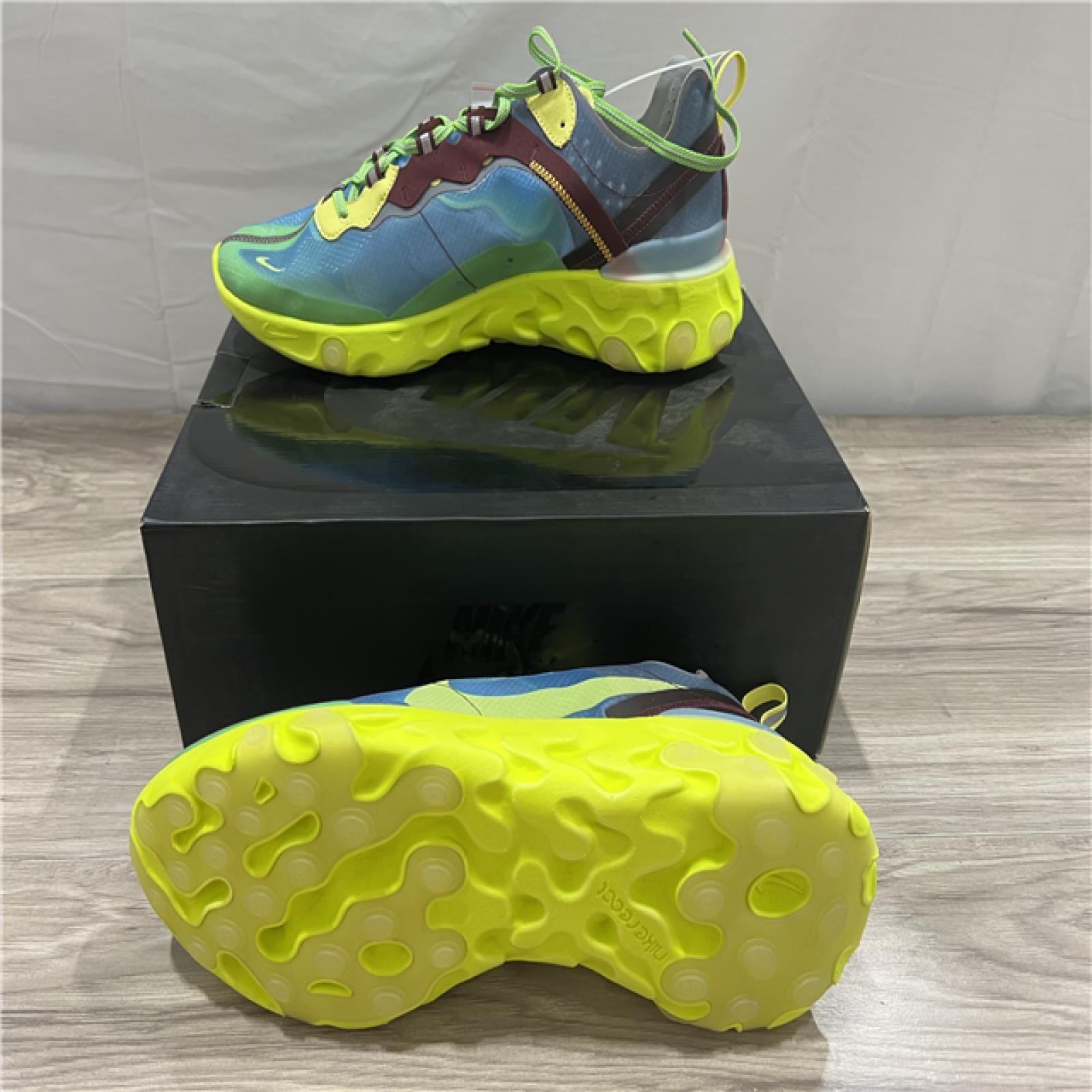 Nike React Element 87 / Undercover - Lakeside/Electric Yellow - SZ 13