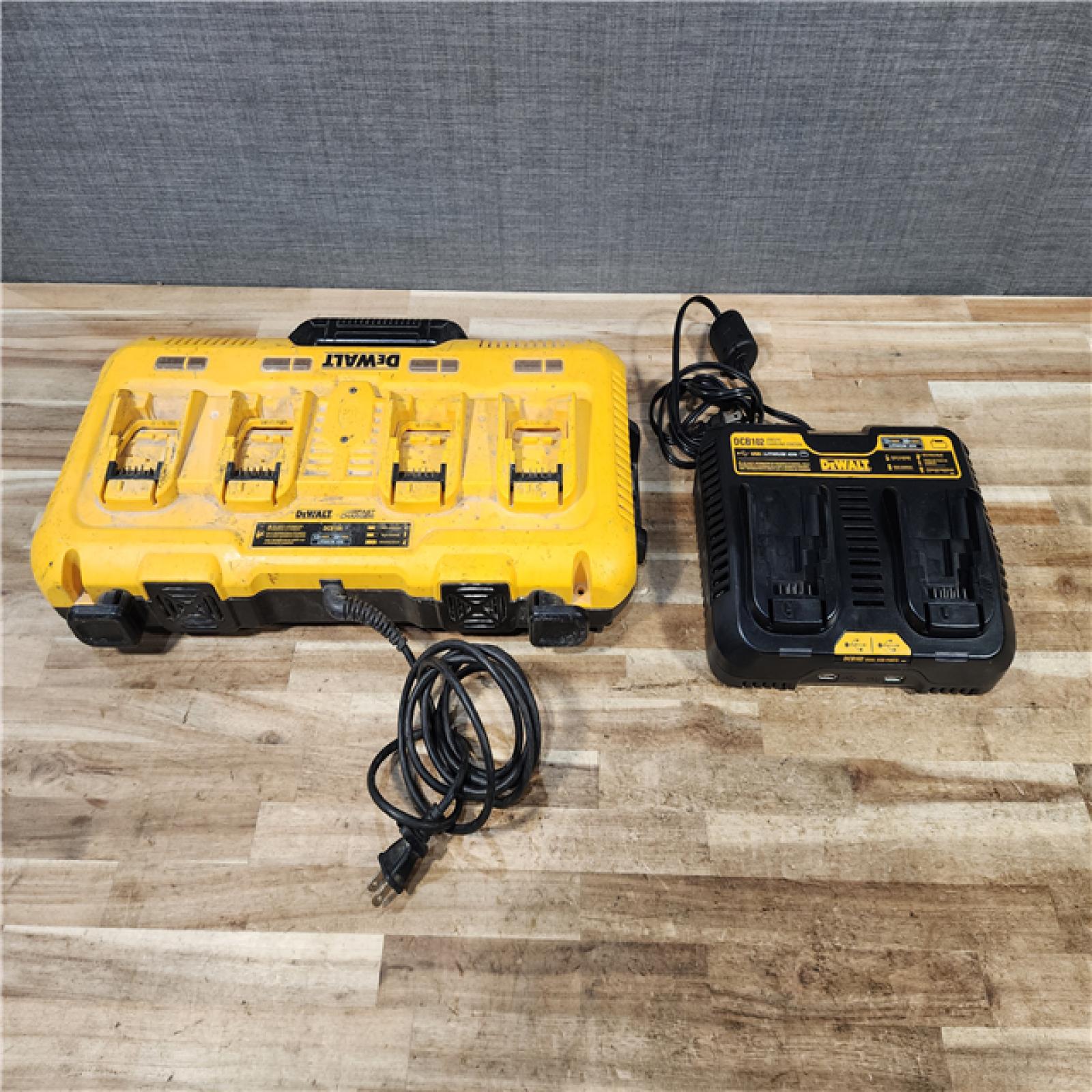 HOUSTON LOCATION - AS - IS DEWALT BATTERY CHARGER PACK QTY - 2