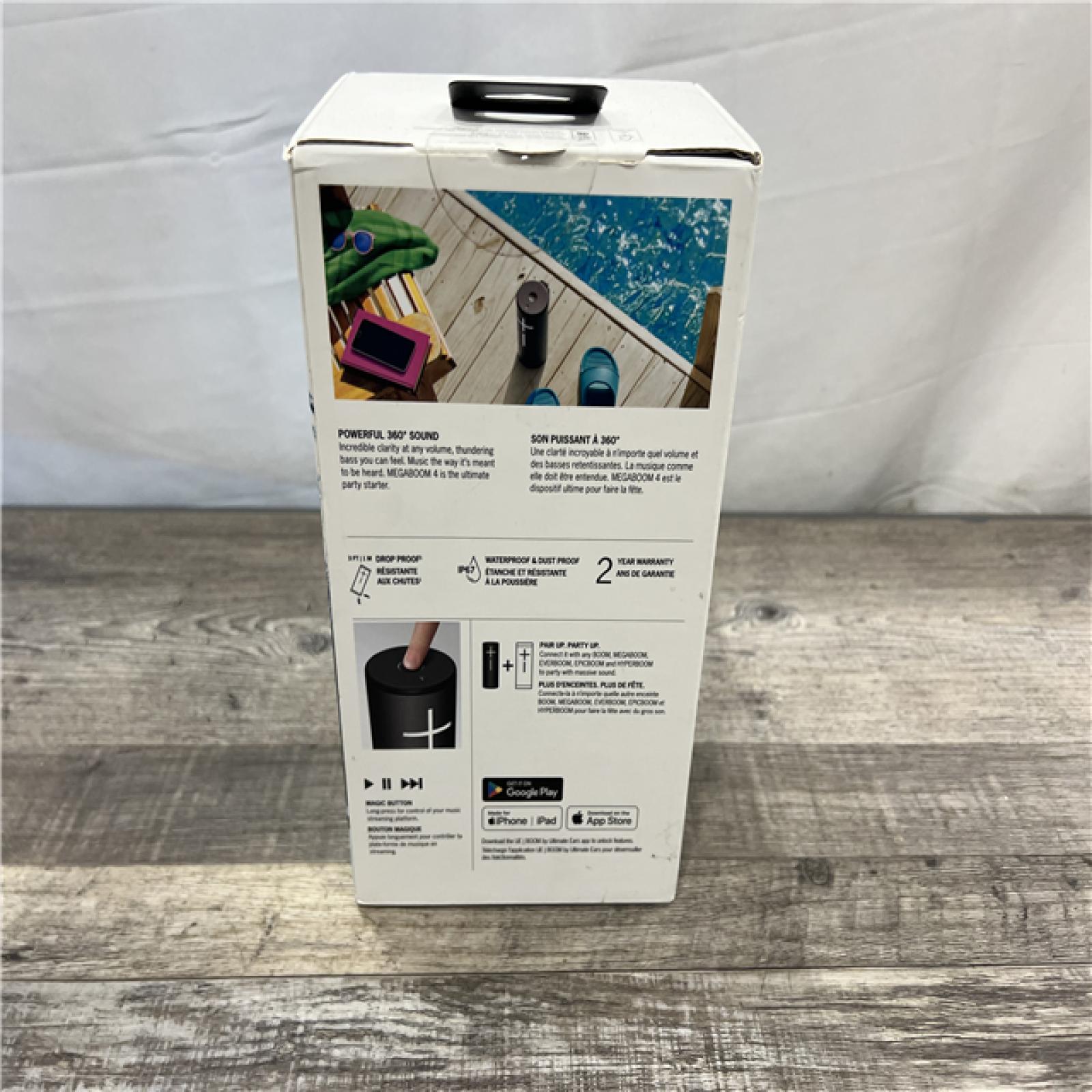 NEW Ultimate Ears - 984-001964 Ultimate Ears Megaboom 4 Portable Wireless Bluetooth Speaker - Black