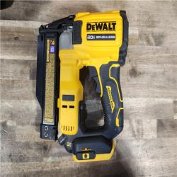 HOUSTON LOCATION - AS-IS DEWALT ATOMIC 20V MAX Lithium Ion Cordless 23 Gauge Pin Nailer Kit with 2.0Ah Battery and Charger