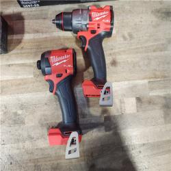 HOUSTON LOCATION - AS-IS (APPEARS LIKE NEW) Milwaukee FUEL 18V Lithium-Ion Brushless Cordless Hammer Drill and Impact Driver Combo Kit