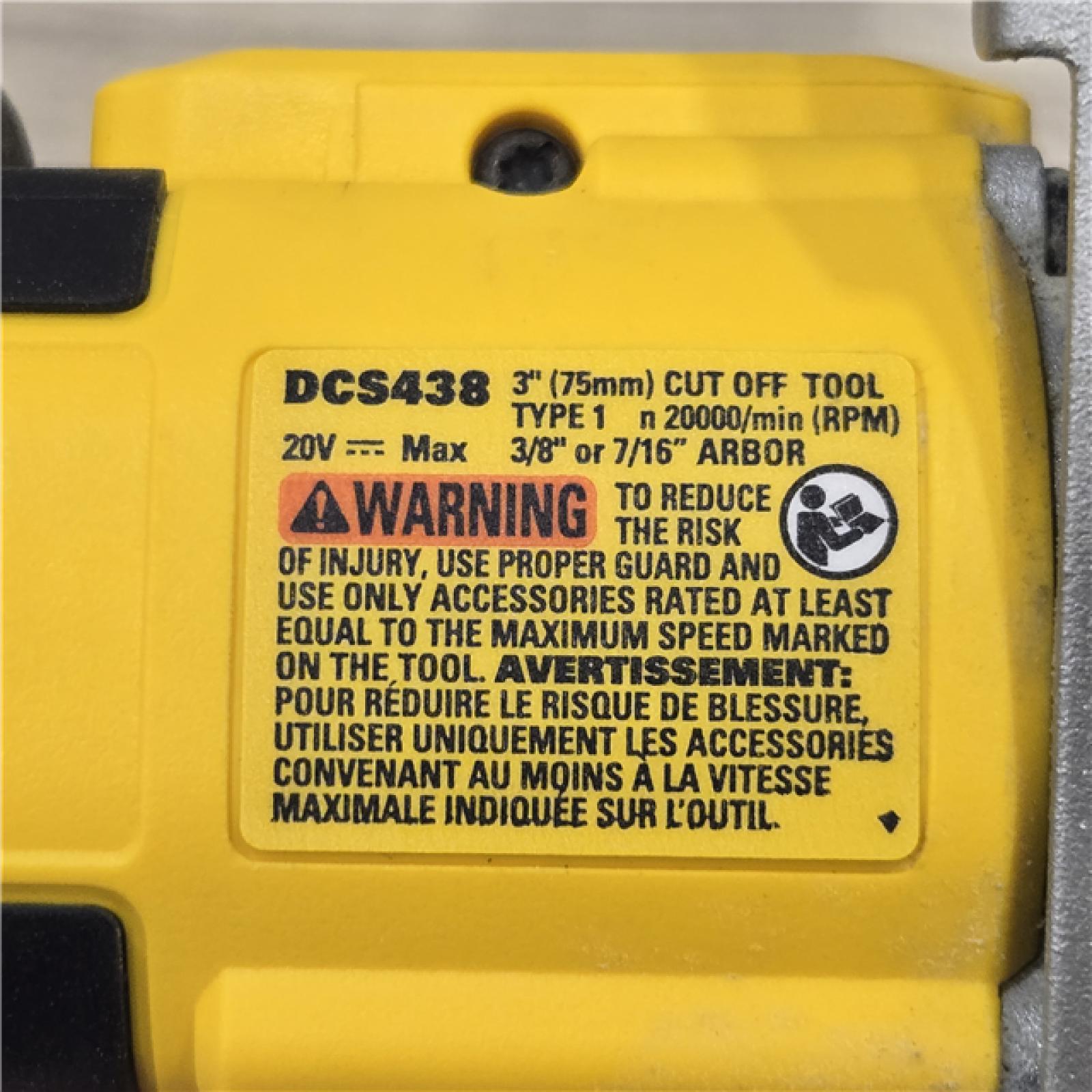 AS-IS DeWalt 3in Compact Cut Off Tool (Tool-Only)