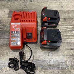 AS-IS Milwaukee 18-Volt Lithium-Ion XC Starter Kit with Two 5.0Ah Batteries and Charger