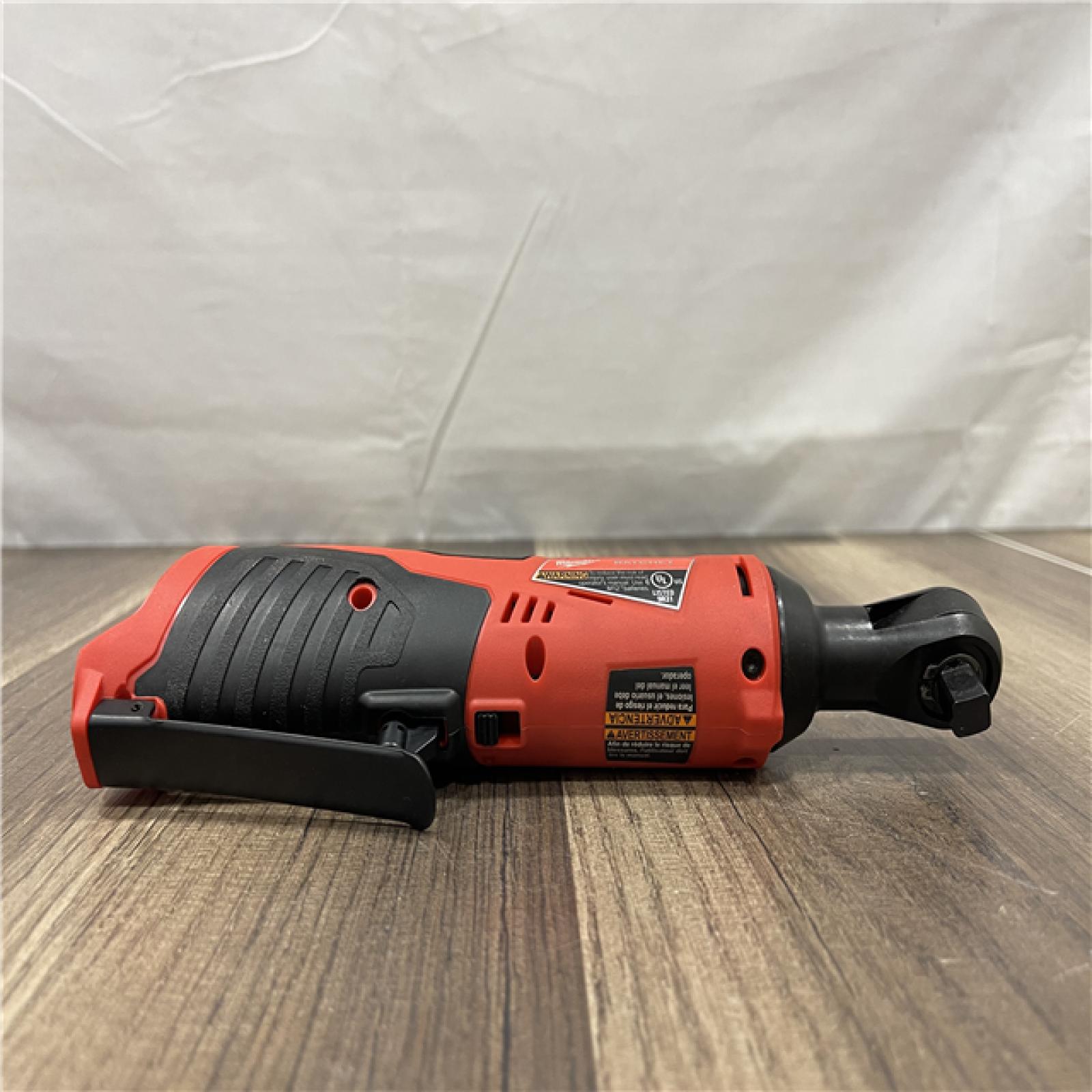 AS-IS Milwaukee M12 12V Lithium-Ion Cordless 3/8 in. Ratchet (Tool-Only)