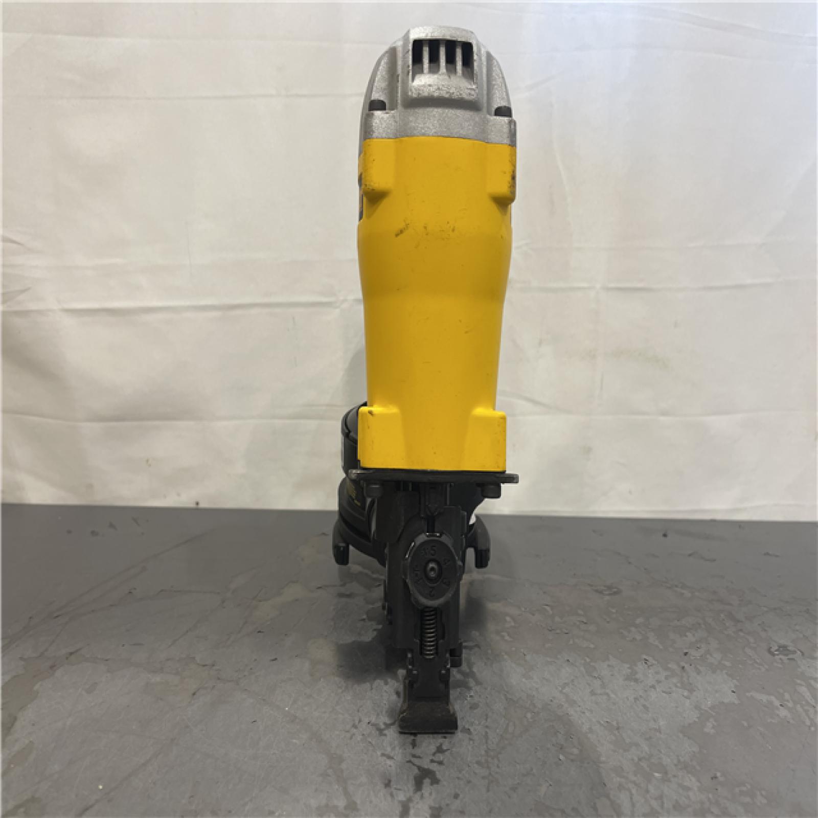 AS-IS- DeWalt 1-3/4 in. 15 Degree Pneumatic Coil Roofing Nailer (Tool-Only)