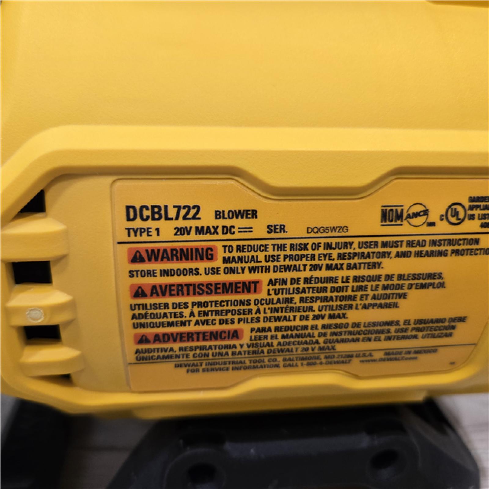 AS-IS DeWalt Brushless Cordless Handheld Leaf Blower Kit