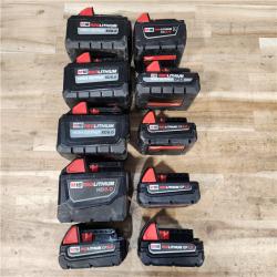 HOUSTON LOCATION - AS-IS MILWAUKEE BATTERY PACK QTY - 10