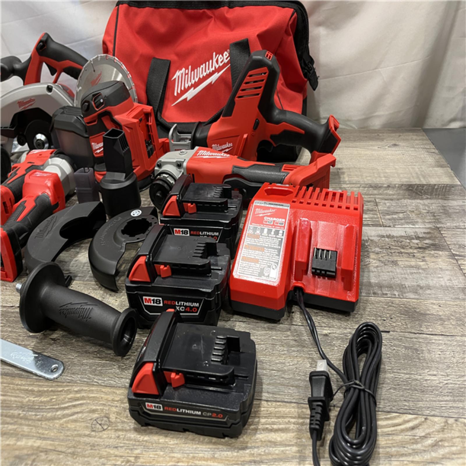 AS-IS Milwaukee 18V Lithium-Ion Cordless (8-Tool) Combo Kit