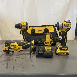 AS-IS- DeWalt 20V MAX ATOMIC Cordless Brushless 4-Tool Combo Kit