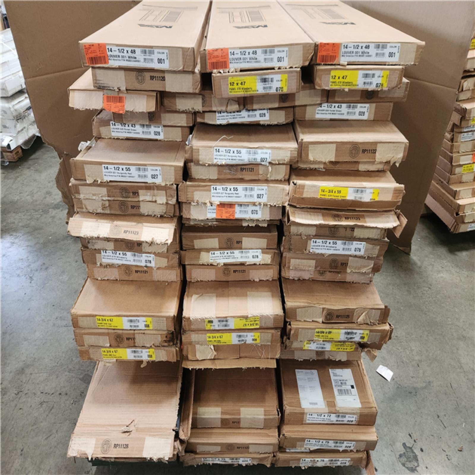 Phoenix Builders Edge Louvered Vinyl Exterior Shutters Pair Pallet (60-Boxes)