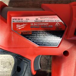 HOUSTON LOCATION - AS-IS Milwaukee M12 FUEL 18 Gauge Compact Brad Nailer (Tool-Only)