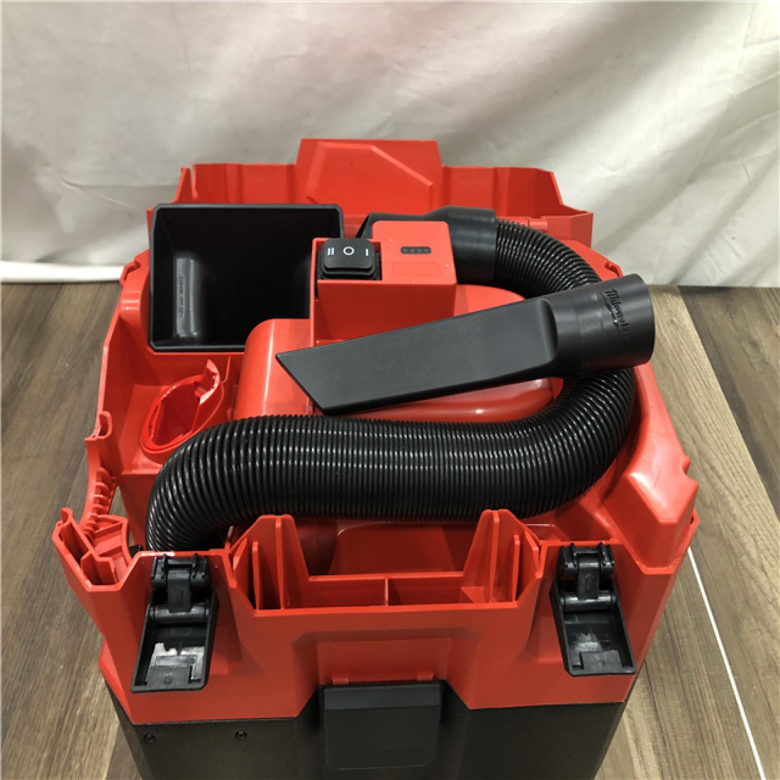 AS-IS Milwaukee  FUEL 12-Volt Lithium-Ion Cordless 1.6 Gal. Wet/Dry Vacuum (Vacuum-Only)