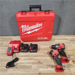 HOUSTON LOCATION - AS-IS Milwaukee FUEL 18V Lithium-Ion Brushless Cordless Hammer Drill and Impact Driver Combo Kit