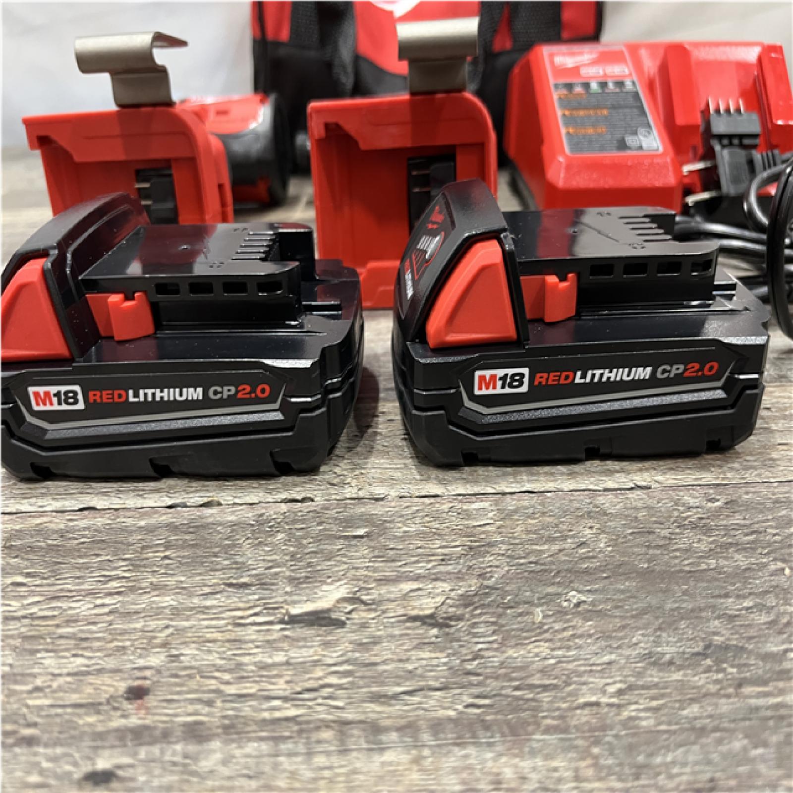AS-IS Milwaukee 18V Lithium-Ion Brushless Cordless Compact Drill/Impact Combo Kit