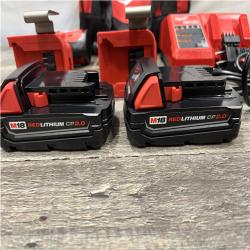 AS-IS Milwaukee 18V Lithium-Ion Brushless Cordless Compact Drill/Impact Combo Kit