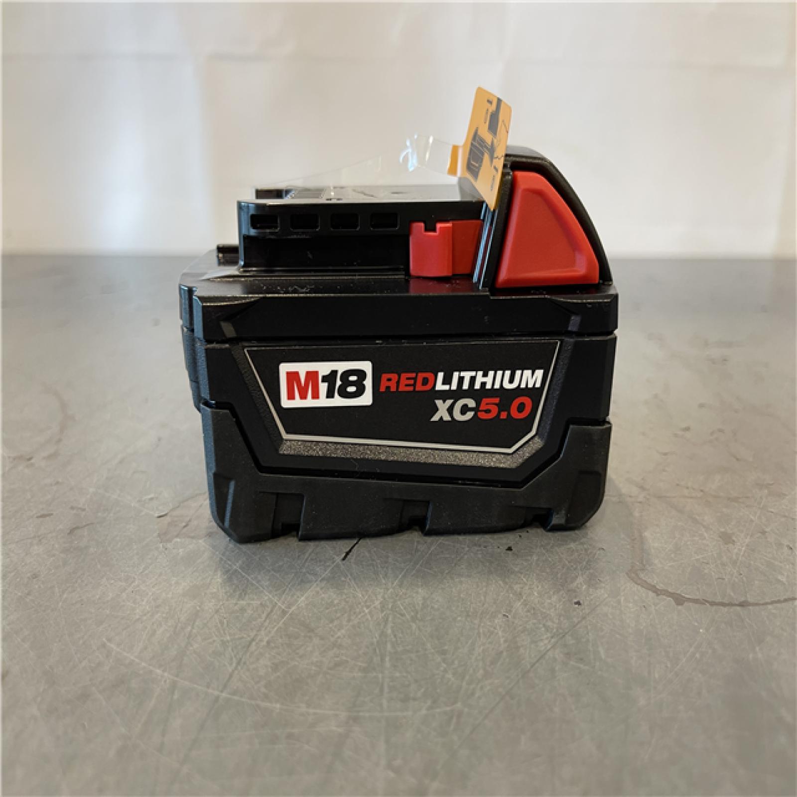 AS-IS - Milwaukee M18 18-Volt 5.0 Ah Lithium-Ion XC Extended Capacity Battery