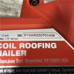 AS-IS Milwaukee FUEL 18-Volt Lithium-Ion Brushless Cordless Coil Roofing Nailer (Tool Only)