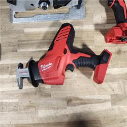 HOUSTON LOCATION - AS-IS Milwaukee M18 18-Volt Lithium-Ion Brushless Cordless Combo Kit (3-Tool) with 2-Batteries, 1-Charger and Tool Bag