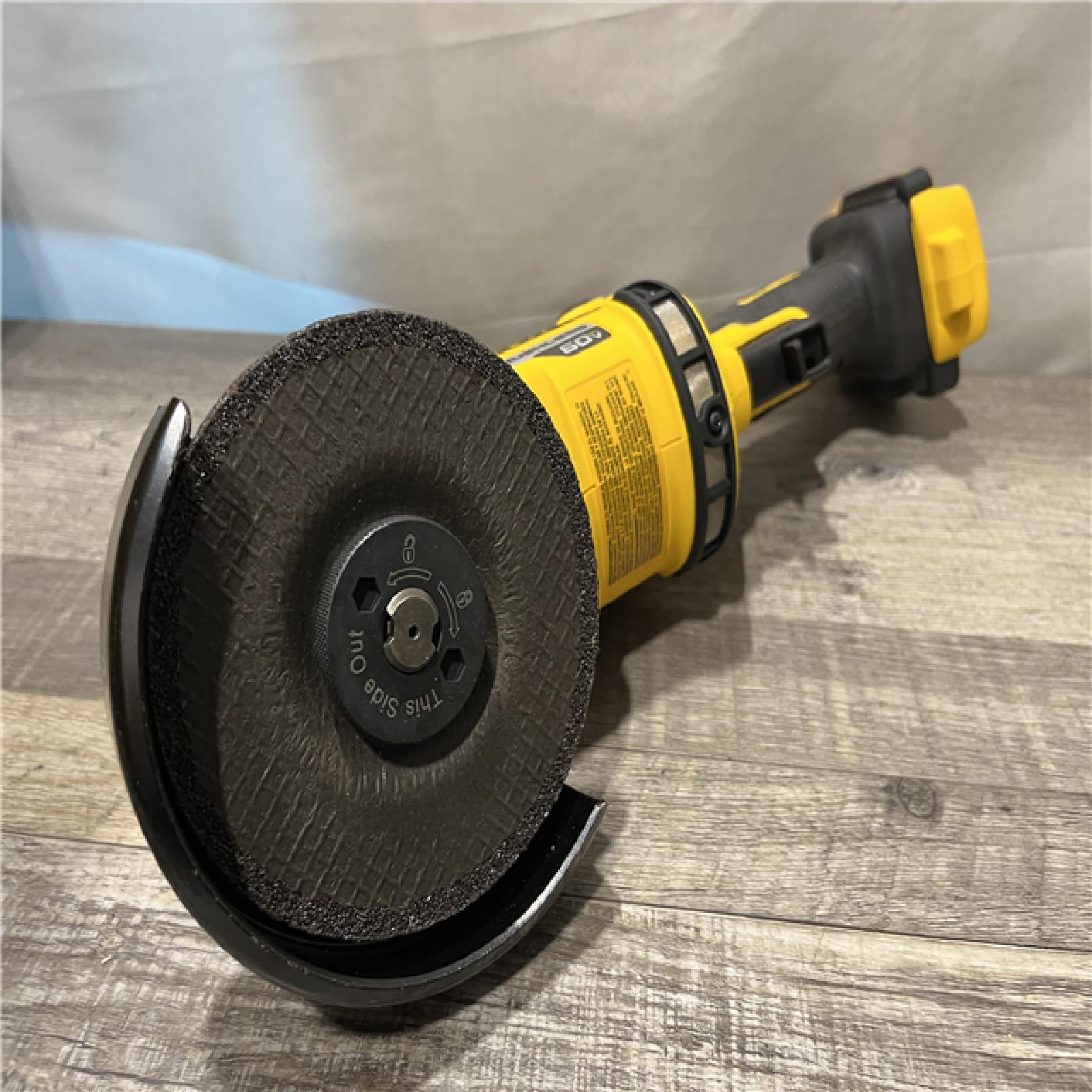 AS-IS DEWALT FLEXVOLT 60V MAX Cordless Brushless 4.5 in. to 6 in. Small Angle Grinder with Kickback Brake (Tool Only)