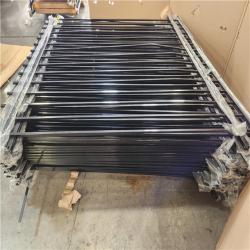 Phoenix Fencer Wire 6 ft. x 6 ft. Heavy Duty Spaced Bar Flat Top Flat Metal Fence Panel  Anti-Rust Garden Fence Panel Pallet (20-Panels)