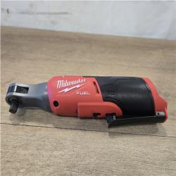 AS-IS - Milwaukee FUEL 18V Cordless Mid Torque 1/2 in. Impact Wrench w/ 12 FUEL 3/8 in. Ratchet Combo Kit