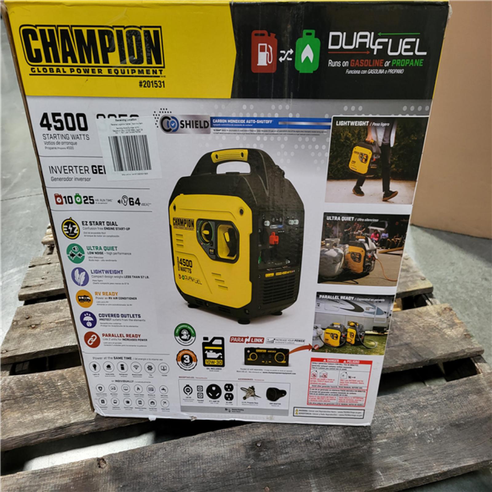 CALIFORNIA AS-IS CHAMPION PORTABLE GENERATOR