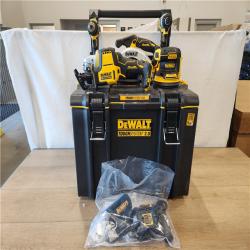 AS-IS- DEWALT 20V Lithium-Ion Cordless 6-Tool Combo Kit with 5.0 Ah and 2.0 Ah Batteries, Charger and Tough System 2.0 Rolling Toolbox