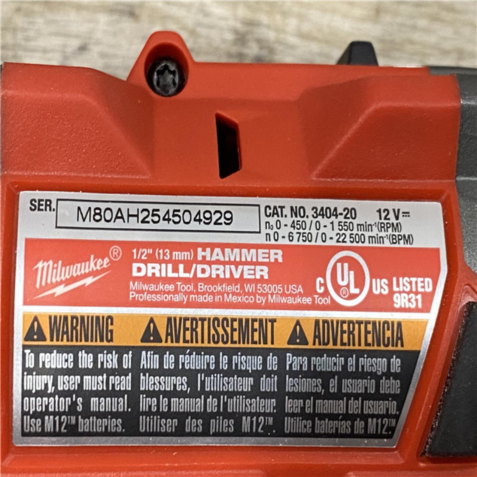 AS-IS Milwaukee FUEL 12-Volt Lithium-Ion Brushless Cordless Hammer Drill and Impact Driver Combo Kit