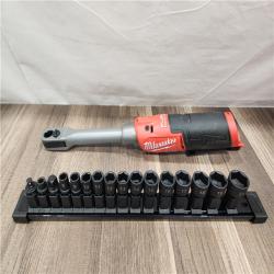AS-IS- Milwaukee M12 FUEL INSIDER Extended Reach Box Ratchet (Tool-Only)