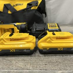 AS-IS DEWALT 20V XR Lithium-Ion Cordless Brushless 1/2 in. Drill/Driver Kit