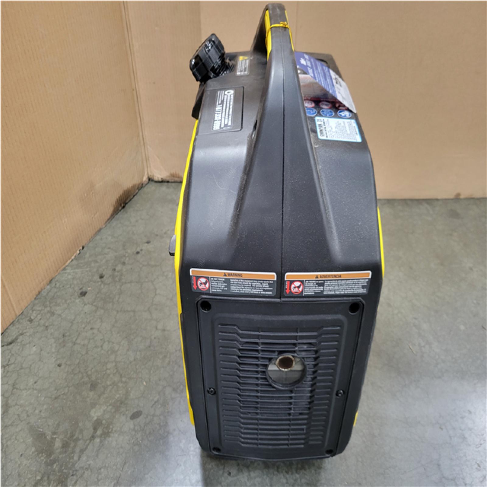 CALIFORNIA AS-IS CHAMPION 4500/3500-Watt Electric Start Gasoline/Propane Powered Dual Fuel Inverter Generator with Quiet Technology and CO Shield