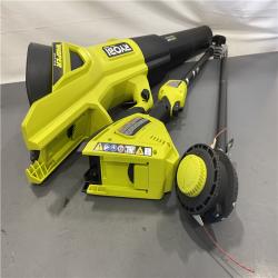 AS-IS - 40V HP Brushless 650 CFM 160 MPH Cordless Leaf Blower and Carbon Fiber String Trimmer with 4Ah Battery and Charger