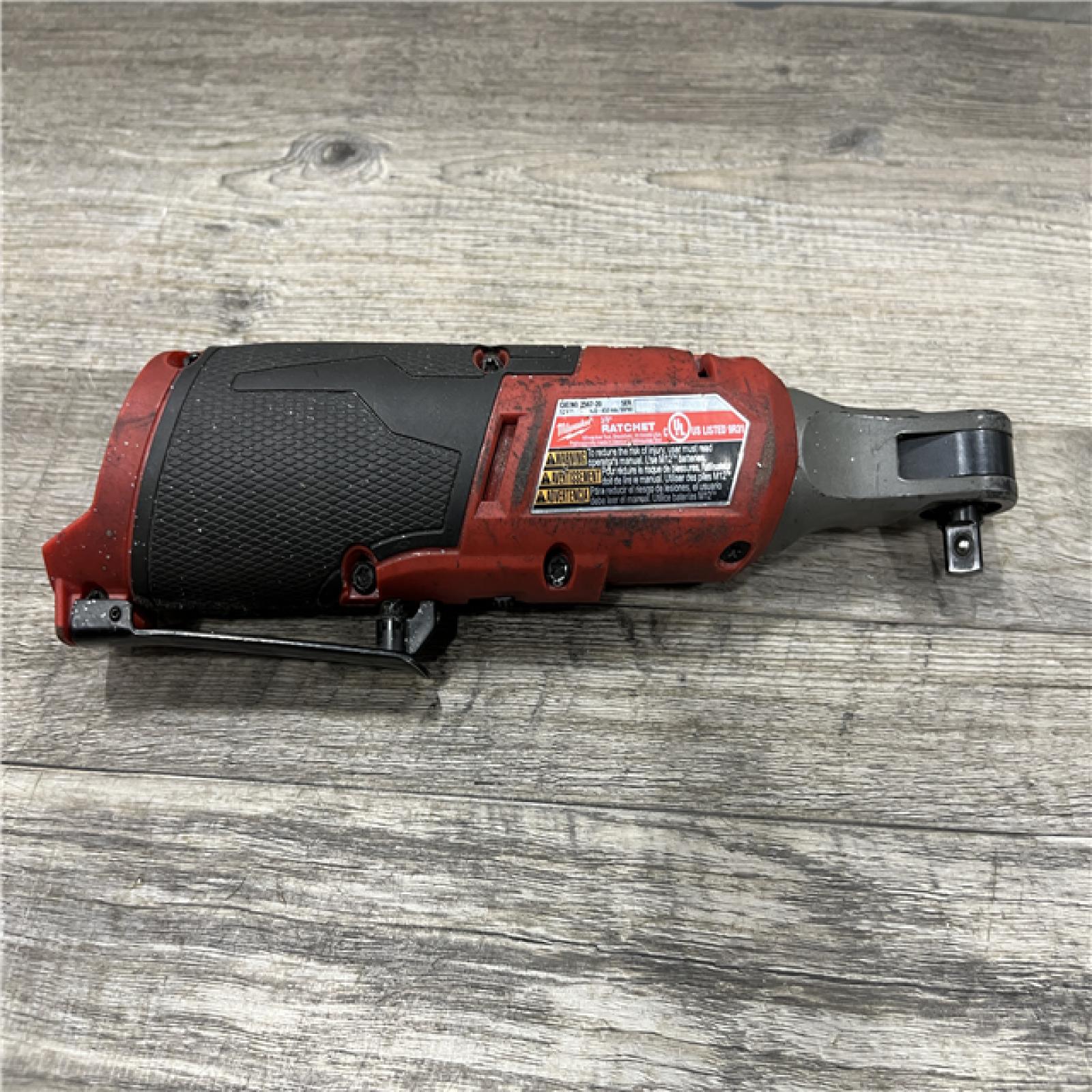 AS-IS Milwaukee FUEL 12V Lithium-Ion Brushless Cordless High Speed 3/8 in. Ratchet Kit