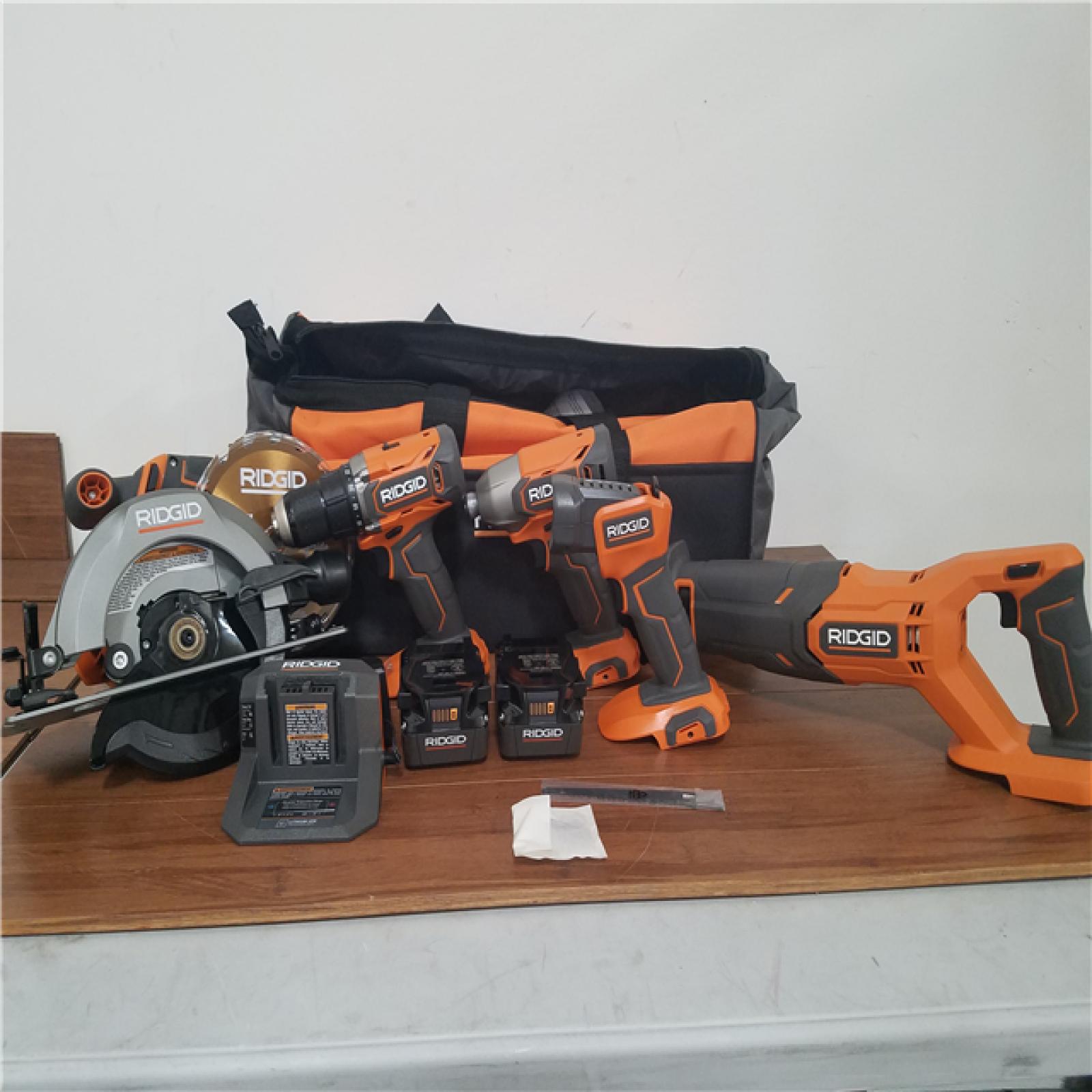 CALIFORNIA AS-IS RIDGID 18V 5-TOOL COMBO