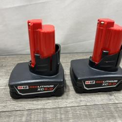 AS-IS Milwaukee 12V Lithium-Ion XC Extended Capacity Battery Pack 6.0Ah (2-Pack)