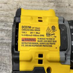 AS-IS DEWALT Atomic 20V Lithium-Ion Cordless Compact 1/2 in. Drill/Driver Kit