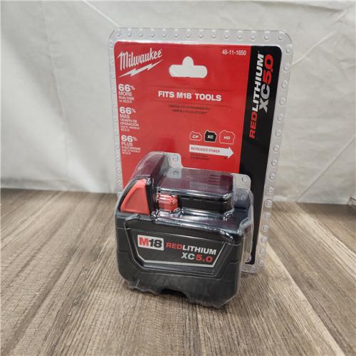 NEW-  Milwaukee M18 18-Volt Lithium-Ion XC Extended Capacity 5.0Ah Battery Pack