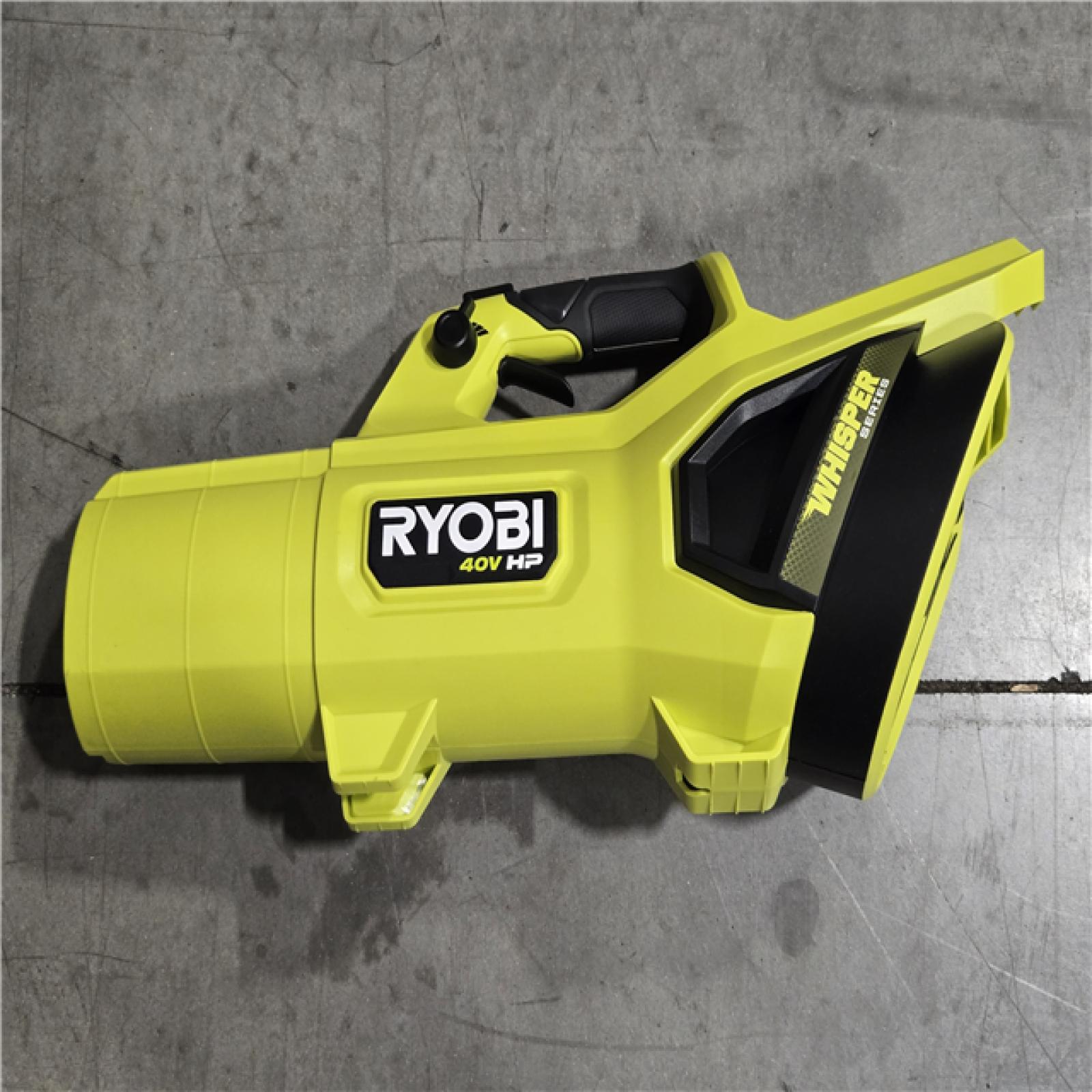 AS-IS RYOBI 40V HP Whisper Series 190 MPH 730 CFM Leaf Blower and Backpack Battery Kit