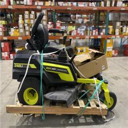 Dallas Location - As-Is RYOBI 80V HP Brushless 42 in. Battery Electric Cordless Zero Turn Mower with Bagger  (2) 80V 10 Ah  (2) 12 Ah  Batteries