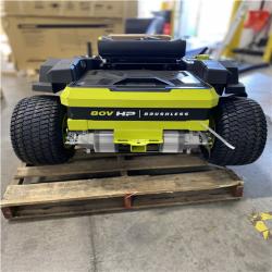 DALLAS LOCATION - AS-IS RYOBI ZR3 80V HP Brushless Electric 42 in. Zero Turn Riding Mower with (2) 14.0 Ah Batteries and Charger
