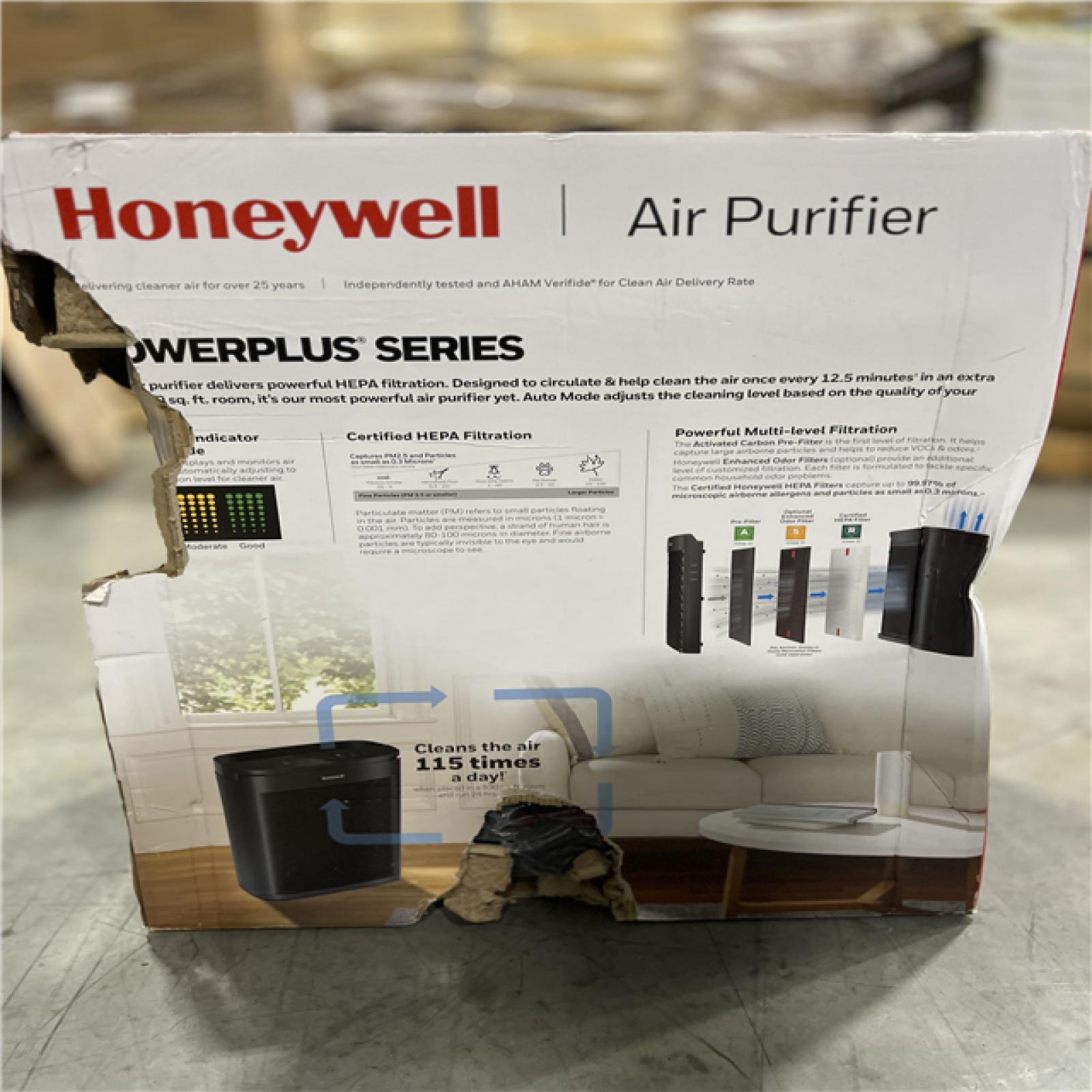 NEW! - Honeywell PowerPlus HEPA Air Purifier, Extra-Large Room (530 sq. ft.) Black