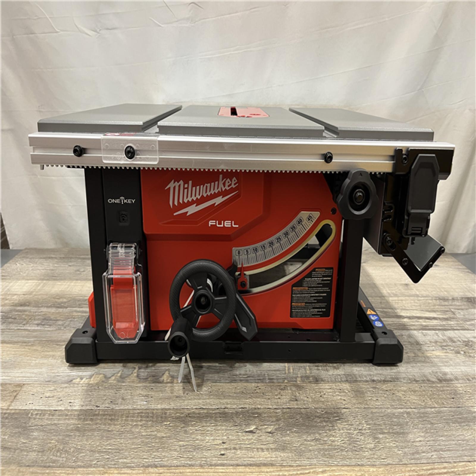 AS-IS Milwaukee FUEL ONE-KEY 18-Volt Lithium-Ion Brushless Cordless 8-1/4 in. Table Saw (Tool-Only)