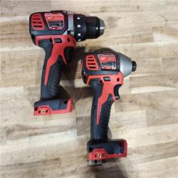 HOUSTON LOCATION - AS-IS Milwaukee 18V Lithium-Ion Cordless Drill Driver/Impact Driver Combo Kit