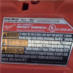 AS-IS Milwaukee FUEL GEN-3 18V Lithium-Ion Brushless Cordless 3/8 in. Compact Impact Wrench with Friction Ring (Tool-Only)