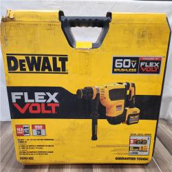 NEW- DEWALT 60V MAX Lithium-Ion Brushless Cordless 1-3/4 SDS MAX Combination Rotary Hammer Kit 9.0 Ah