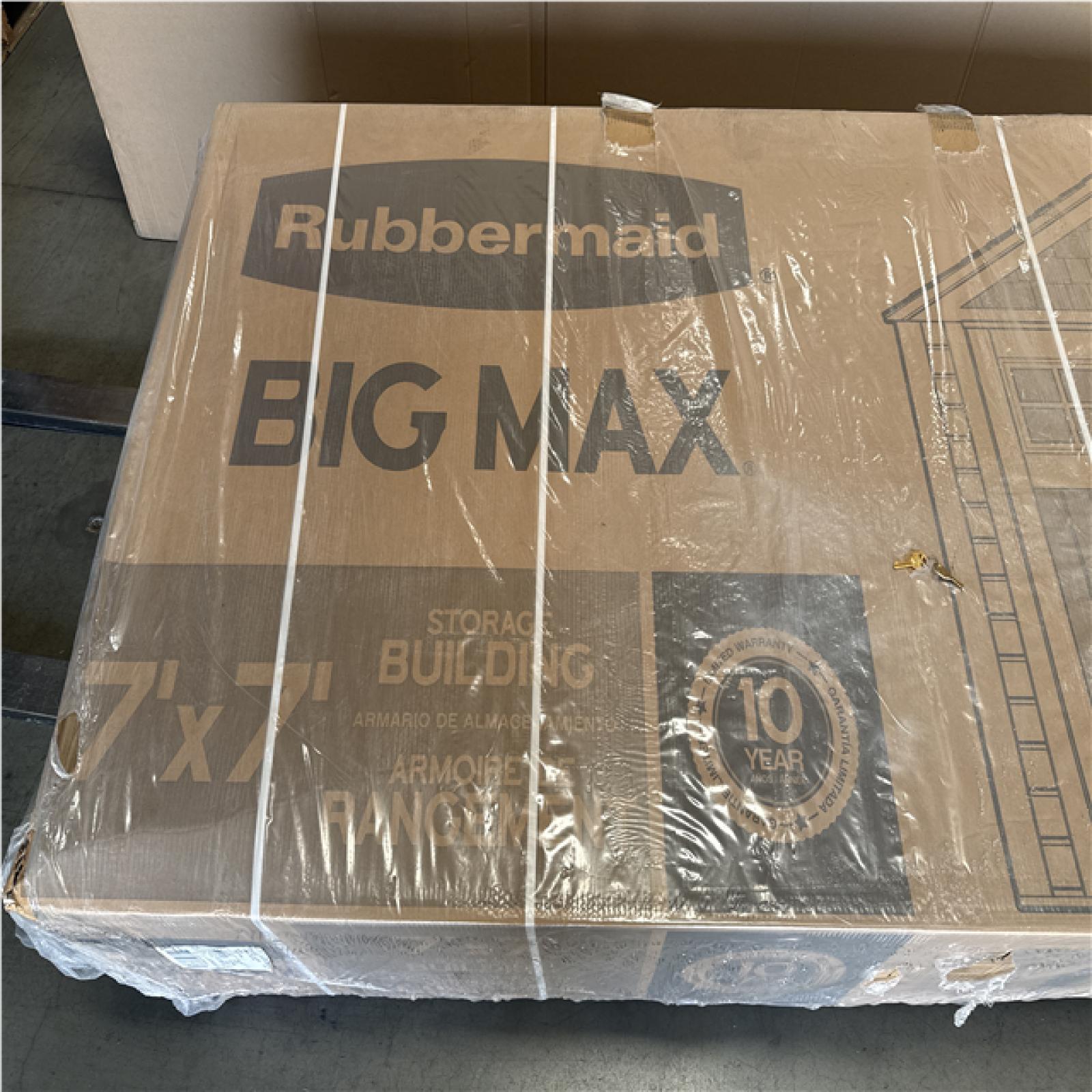 CALIFORNIA AS IS RUBBERMAID BIG MAX STORAGE BUILDING