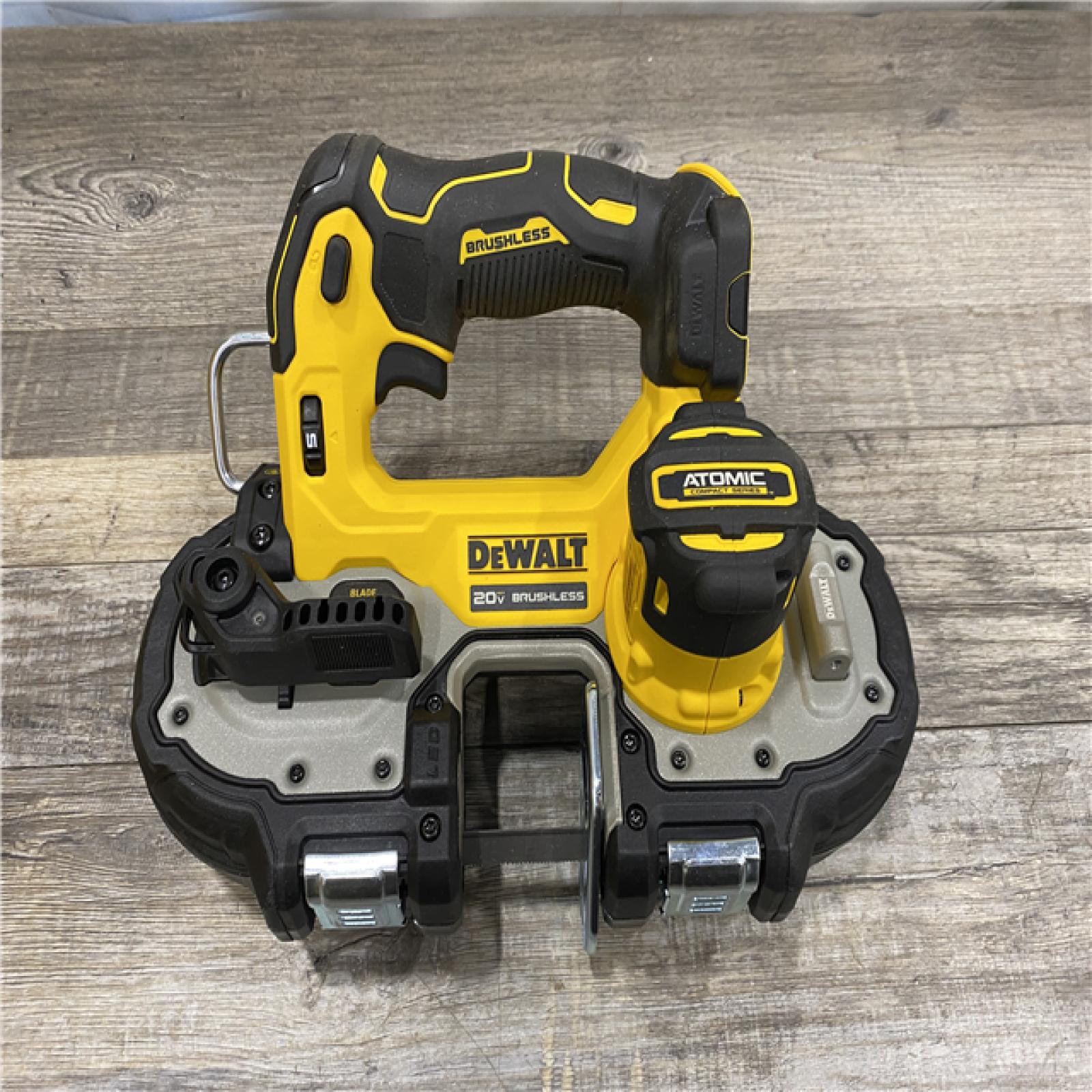 AS-IS DEWALT ATOMIC 20V MAX Cordless Brushless Compact 1-3/4 in. Bandsaw (Tool Only)