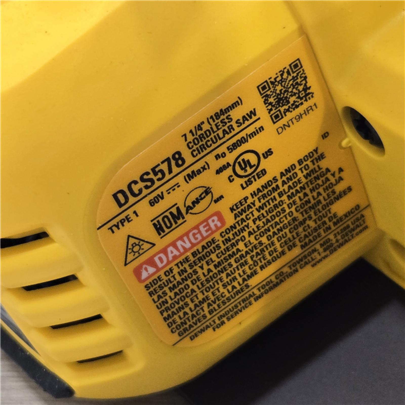 AS-IS DeWALT Flexvolt Max 7-1/4 60V Circular Saw (Tool Only)