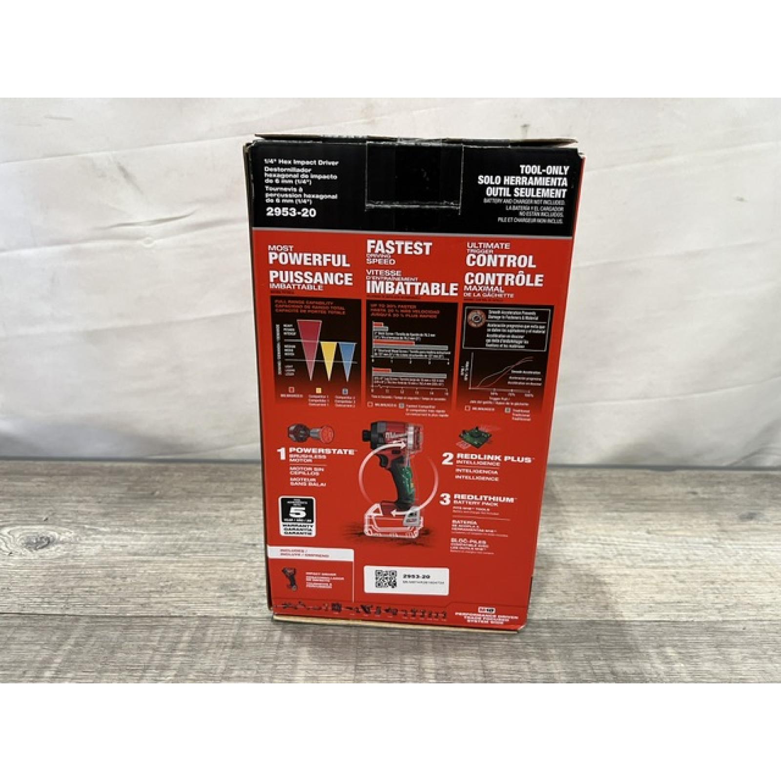 NEW - Milwaukee FUEL 18V Lithium-Ion Brushless Cordless 1/4 in. Hex Impact Driver (Tool-Only)