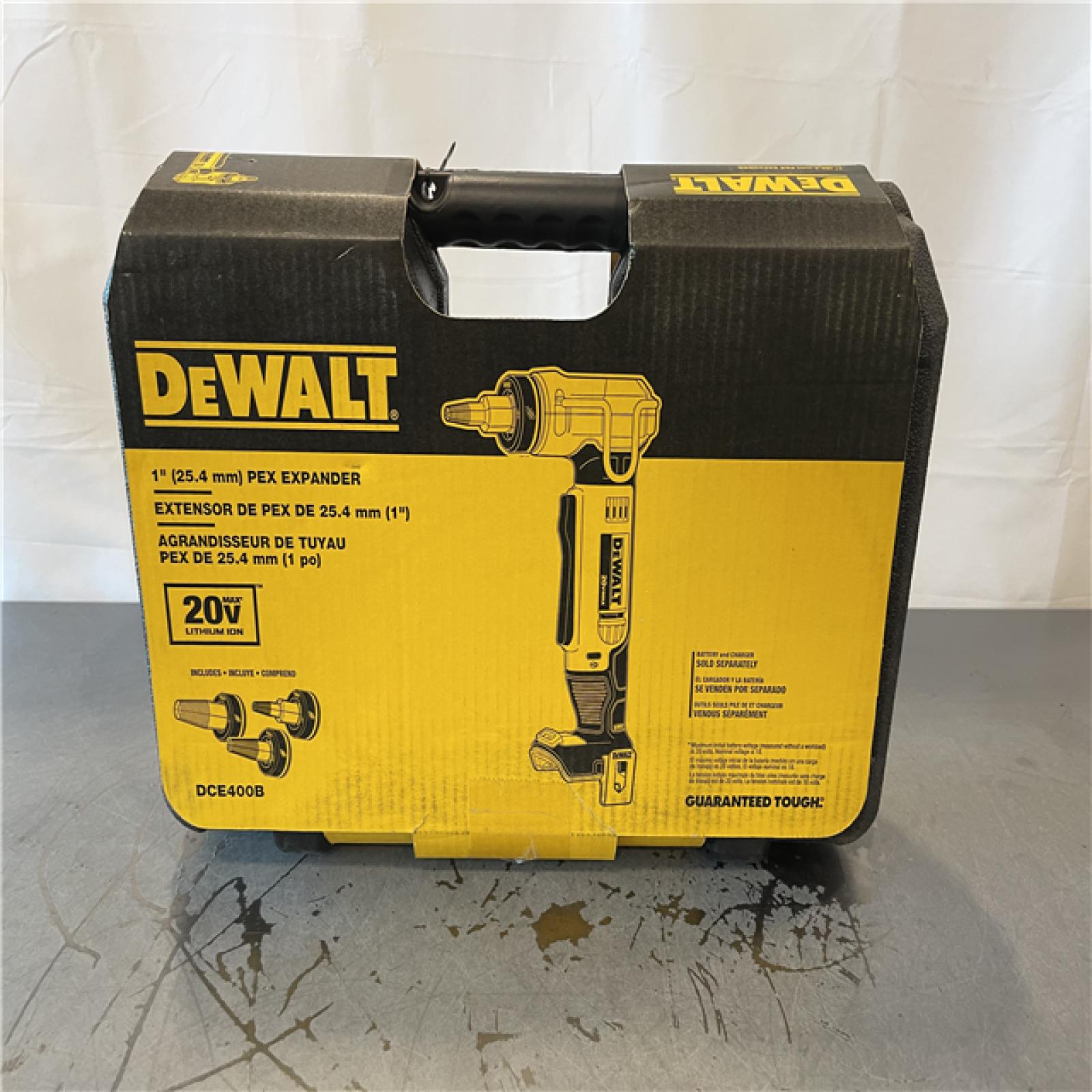New! - DEWALT 20V MAX Cordless 1 in. PEX Expansion Tool  PEX Expander Grease and Case